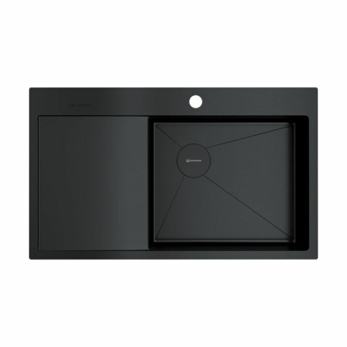 Раковина Omoikiri Akisame 86 см 4997044 встраиваемая цвет графит