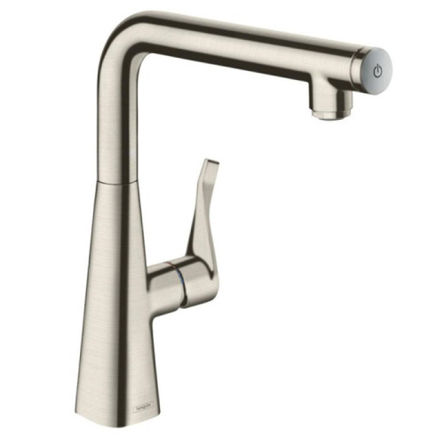 Смеситель для кухни Hansgrohe Kitchen 14847800 на мойку вороненая сталь