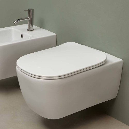 Чаша унитаза подвесная Antonio Lupi Sanitary KOMODO3 цвет белый матовый без сиденья безободковая