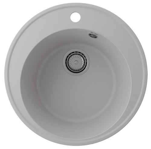 Кухонная мойка Ulgran Quartz Nora 485-04 49х49 цвет серый поверхность матовая