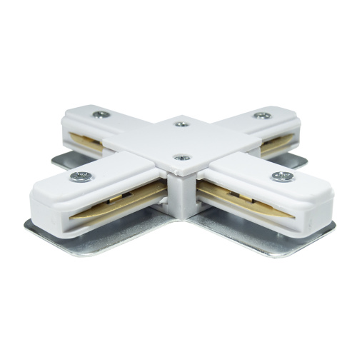 Коннектор X образный к однофазному шинопроводу белый SignImpress SI-CT1-X-W