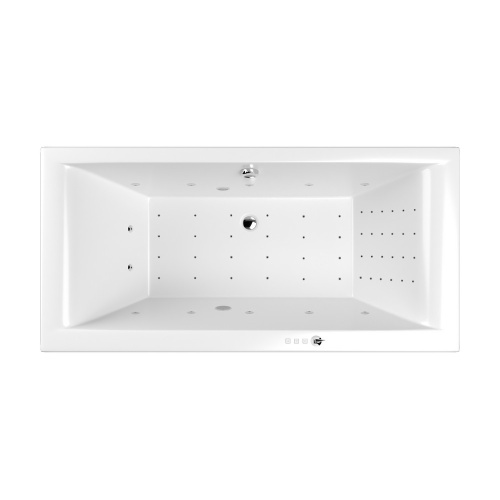 Ванна акриловая гидромассажная Whitecross SAVIA DUO 0103.170080.100.NANO.CR 170х80 пристенная прямоугольная с каркасом