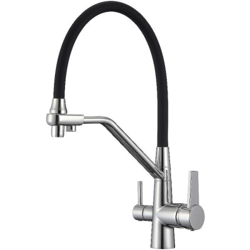 Смеситель для кухни D-Lin D159317 на мойку хром/черный