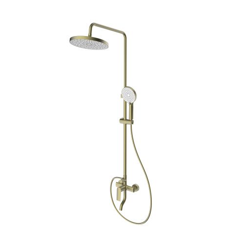 Душевая стойка Splenka S50.24.03 настенная цвет сатин золотой