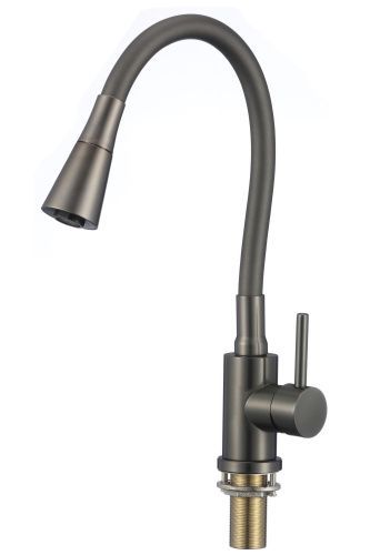 Смеситель для кухни Savol S-3002QM-06 на мойку графит