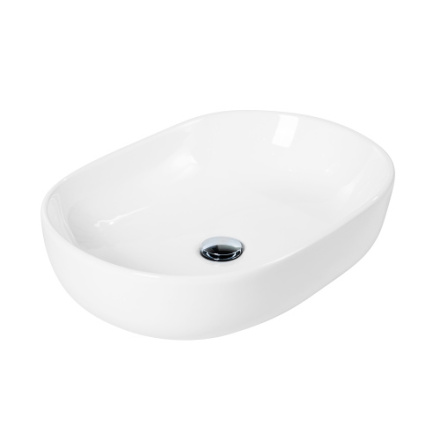 Раковина BelBagno 42 см BB1084 накладная цвет белый глянцевый