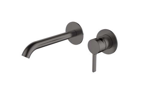 Смеситель AQG Urban Flow 01URF160GM встраиваемый в стену оружейная сталь