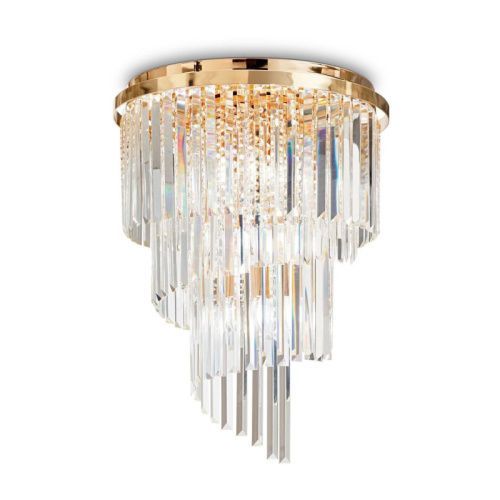 Люстра потолочная Ideal lux Carlton (Царлтон) Carlton PL12 Oro
