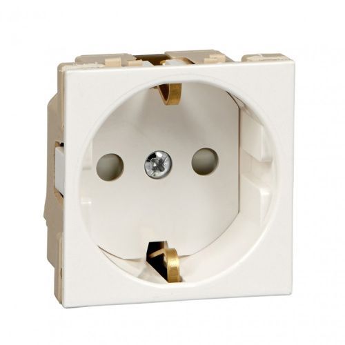 Розетка В45 СУ с ЗК RAL9010 Systeme Electric RN16-113-BE