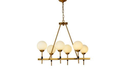 Люстра подвесная Lumina Deco Aldono (Алдоно) LDP 7004-6 MD+BK