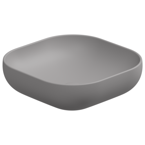 Раковина керамическая GSG Ceramic Design Easy EALAVQU45038 45х45 накладная цвет серый