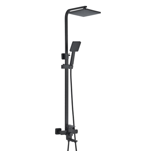 Душевая стойка WesnaArt Kubus KUB13-314Black настенная цвет черный