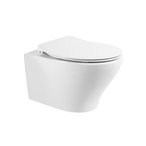 Унитаз подвесной BelBagno ACQUA BB340CHR/BB2020SC белый с сиденьем микролифт безободковый каскадный смыв