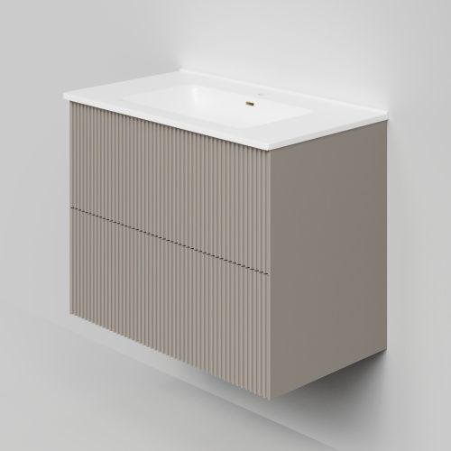 Тумба с раковиной La Fenice TERRA TWIN NFNC-01-TER-C-80-2-3-80 81х62х47 подвесная цвет бежевый