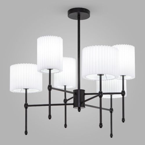 Люстра на штанге Eurosvet Notturno (Ноттурно) 60162/6 черный Smart