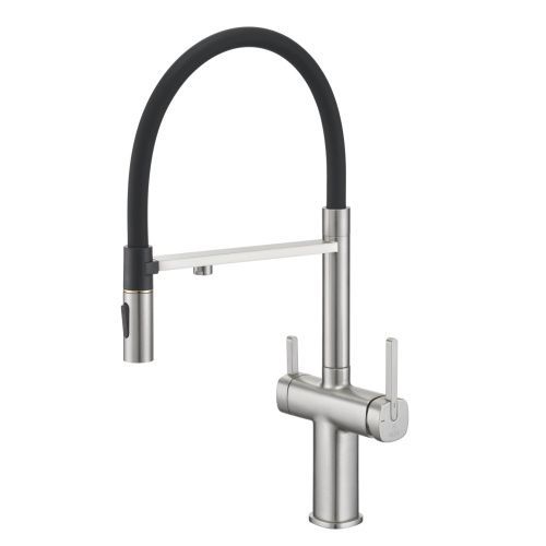 Смеситель для кухни Rose R358L на мойку сатин