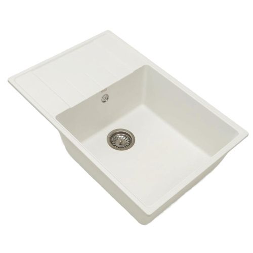 Кухонная мойка Grandex Aqua 600211 76х50 цвет белый поверхность матовая