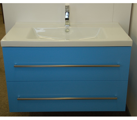 Тумба под раковину Idea Stella Idea 03059 blu/blu комплект 90х54х49
