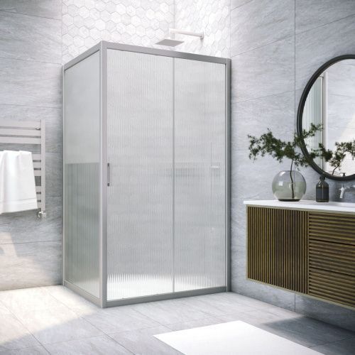 Душевой уголок Vegas-Glass ZP+ZPV TUR+NOVO ZP+ZPV NOVO h2000 100*70 07 Moru 100х70 стекло рифленое профиль хром без поддона