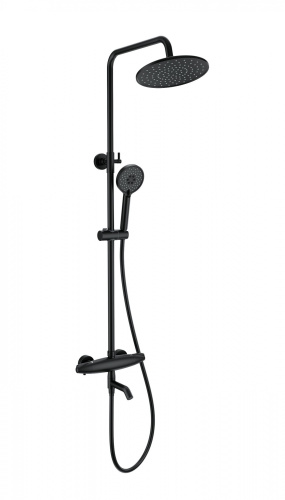Душевая стойка Wonzon & Woghand Capsule WW-B3031-A-MB настенная цвет черный