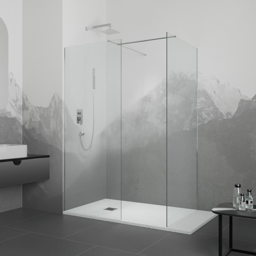 Душевая перегородка RGW Walk In 02122087-14 80х195 стекло прозрачное профиль хром глянцевый Душевая перегородка RGW Walk In 02122087-14 80х195 стекло прозрачное профиль хром глянцевый