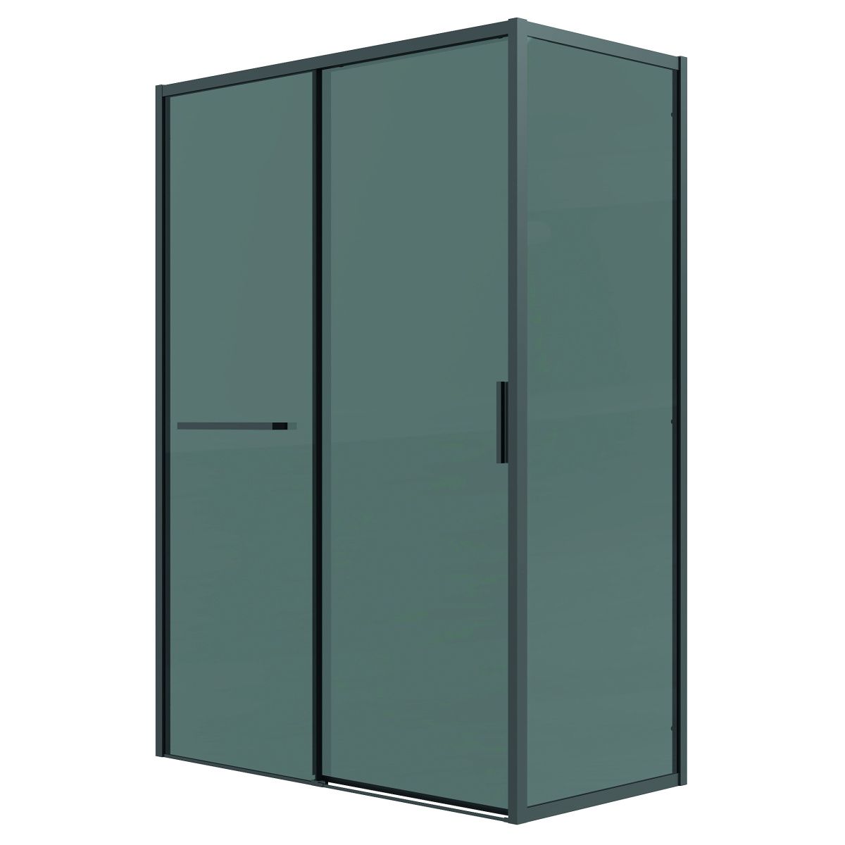 Душевой уголок Grossman Style 120.K33.05.1310.21.10 130х100 стекло тонированное профиль черный без поддона