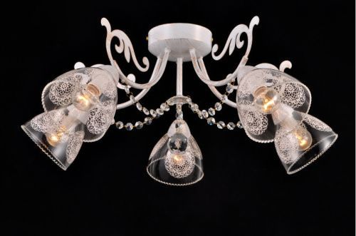 Люстра потолочная Natali Kovaltseva Tulip (Тулип) TULIP 75054/5C IVORY