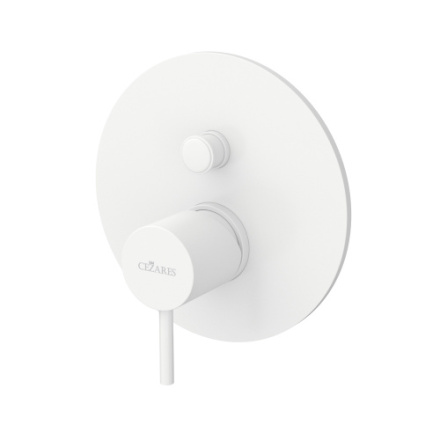 Смеситель Cezares LEAF LEAF-VDIM-L-BIO встраиваемый белый матовый