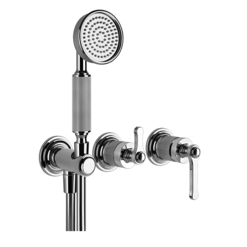 Смеситель для душа Gessi Venti20 65036#031 встраиваемый в стену хром (внешняя часть)