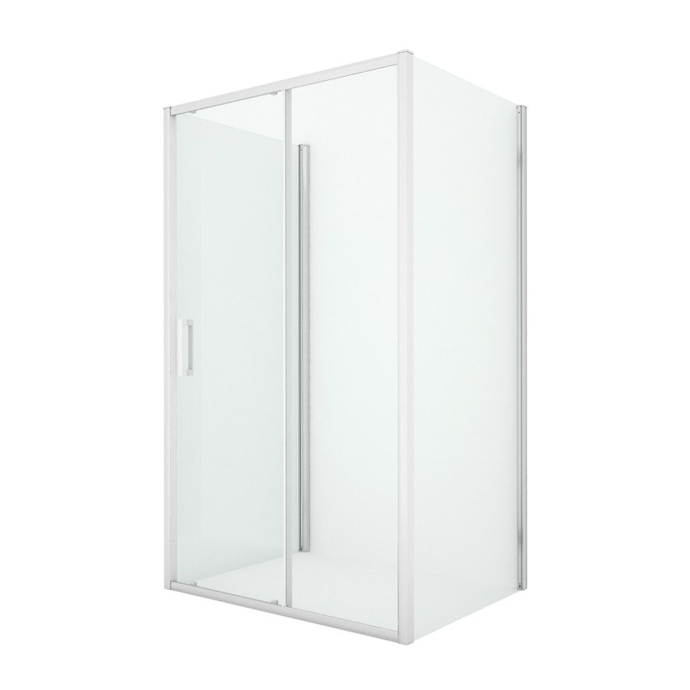 Душевой уголок New Trendy NEW CORRINA Chrome K-0574 130х90 стекло прозрачное профиль хром без поддона