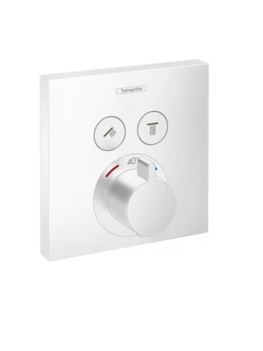 Смеситель Hansgrohe ShowerSelect 15763700 настенный встраиваемый белый матовый
