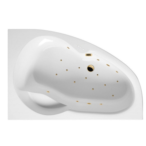 Ванна акриловая гидромассажная Excellent NEWA WAEX.NEP16.RELAX.GL 160х95 пристенная асимметричная с каркасом