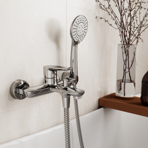 Смеситель для ванны WasserKRAFT Vils 5600 5601 настенный хром