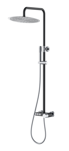 Душевая стойка Boheme Stick 128-BCR настенная цвет черный