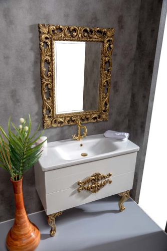 Тумба под раковину Armadi Art NeoArt 830-100-WH 101х44х50 подвесная цвет белый