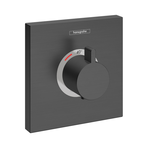 Смеситель Hansgrohe 15760340 встраиваемый хром черный шлифованный/брашированный