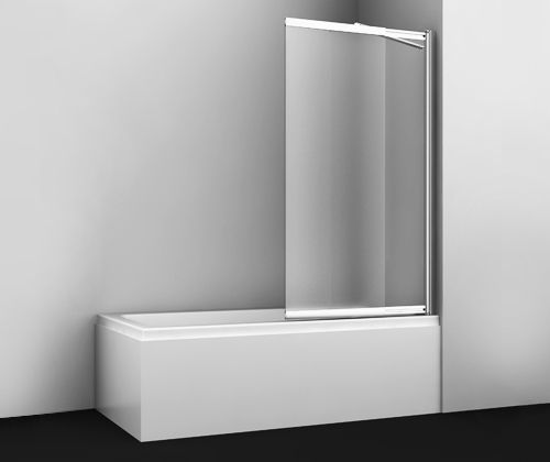 Душевая шторка на ванну Wasserkraft Main 41S 41S02-100 RM Fixed 100х140 стекло матовое профиль хром глянцевый ориентация правая