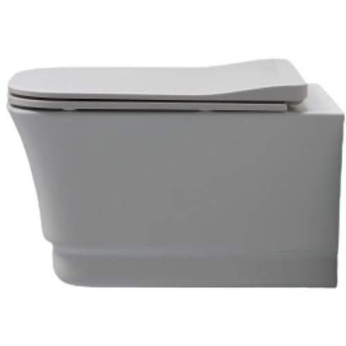 Унитаз подвесной White Ceramic Idea W10003SET05/Idea цвет черный матовый с сиденьем микролифт безободковый