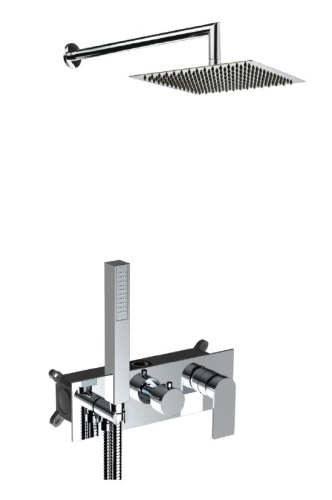 Душевая система AQG Alpha 19ALPEC23802 встраиваемая цвет хром