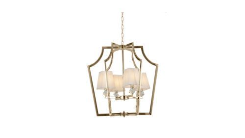 Люстра подвесная Lumina Deco Montero (Монтеро) LDP 1249-4 GD+WT