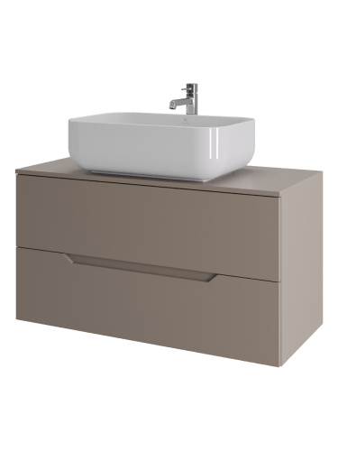Тумба с раковиной Orange Line Li-100TuLMDF+B03-600W 100,5х46х68