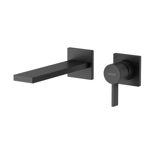 Смеситель Sancos Linn SC9021MB встраиваемый в стену черный