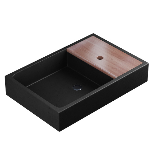 Раковина Uperwood Piter 60 см 291020319 накладная цвет черный