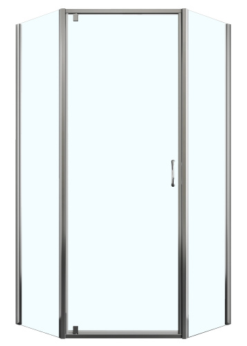 Душевой уголок Azario Dallas AZ-112P 100*100 100x200 стекло прозрачное профиль хром без поддона