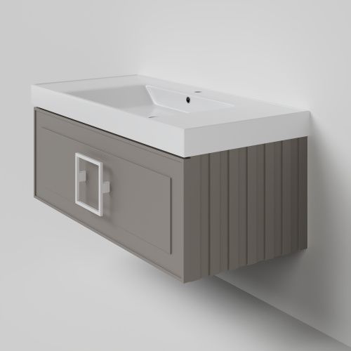 Тумба с раковиной La Fenice CUBO NFNC-01-CUB-C-100-2-100 101х36х49 подвесная цвет бежевый