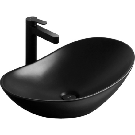 Раковина BelBagno 36 см BB1404-H301 накладная цвет черный матовый