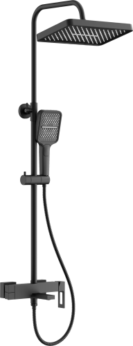 Душевая стойка BELZ B658 B24658-7 настенная цвет черный