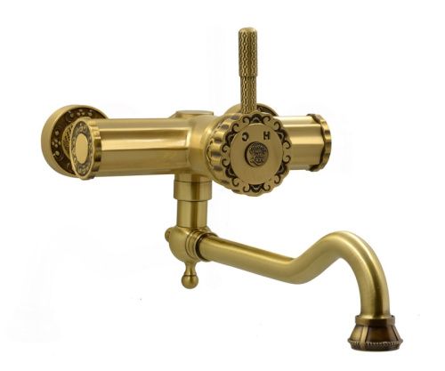 Смеситель для раковины Bronze de Luxe WINDSOR 10111 настенный бронза