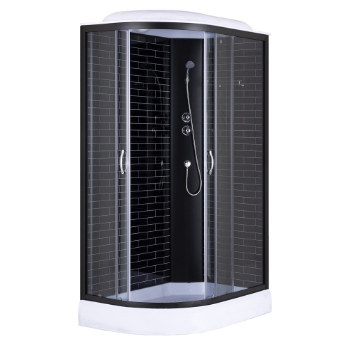 Душевая кабина Loranto CS-66120-13R GB 120 80х120 асимметричная с крышей