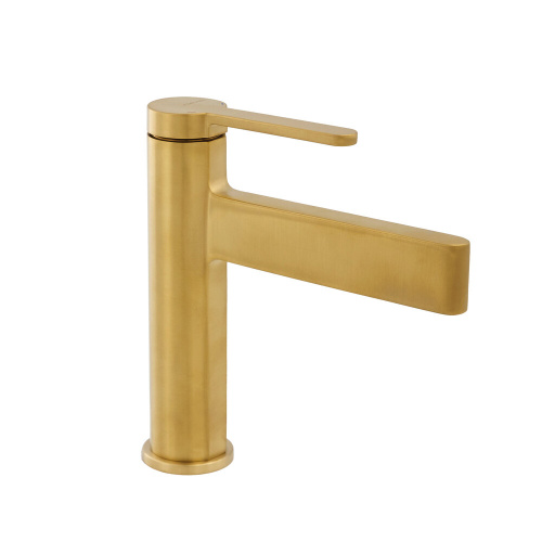 Смеситель Clever VELVET 61944 на раковину золото брашированное